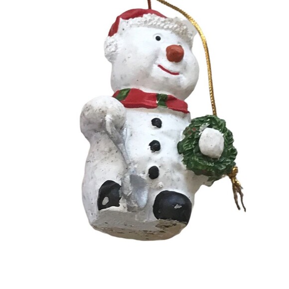 Christmas Ornaments Holidays Plaid Snowman Cross Snowman Minnie Mouse Lot of Six - Picture 6 of 9